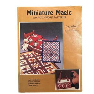 Vintage 1981 Miniature Magic Quilt Pattern Book, PG, Very Good